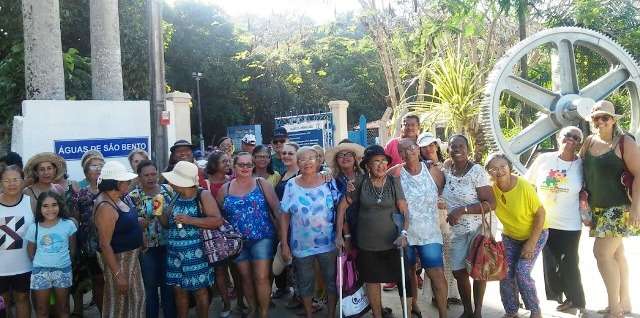 Grupo de idosas visitou o Balneário Águas de de São Bento em Boca da Mata. Foto:Ascom Semas